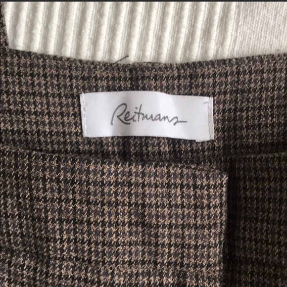 Reitmans Brown Check Dress Pants Size 5 - Picture 4 of 10